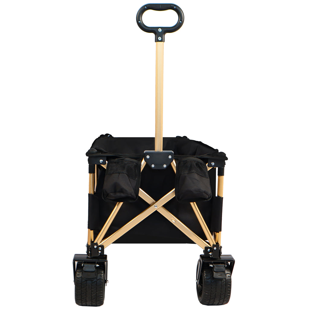 Chariot de plage pliant robuste – Utilitaire pour sable avec grandes roues