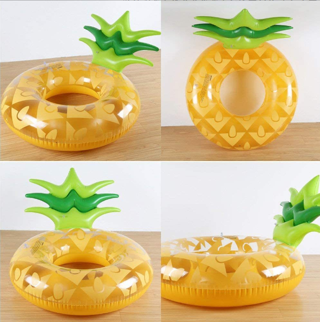 Bouée gonflable ananas avec dossier