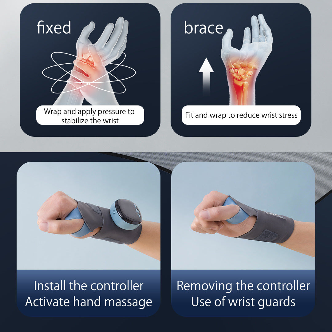 Wrist Guard For Tendonitis Heated Wrist Massager TFCC Strain, Sprain Sports Wrist Guard Preventing Muscle Strains Rechargeable
