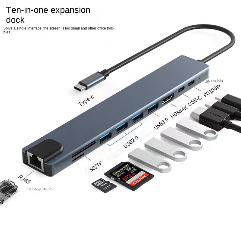 USB C Hub Multiport Adapter, Docking Station with HDMI 4K