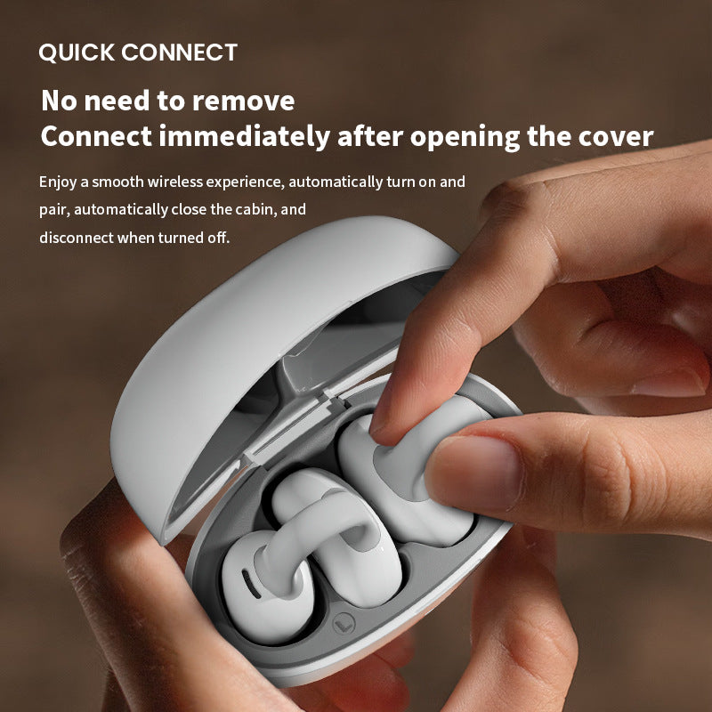 Earclip Bluetooth Earphones with High Sound Quality, Low Latency, Noise Reduction OWS