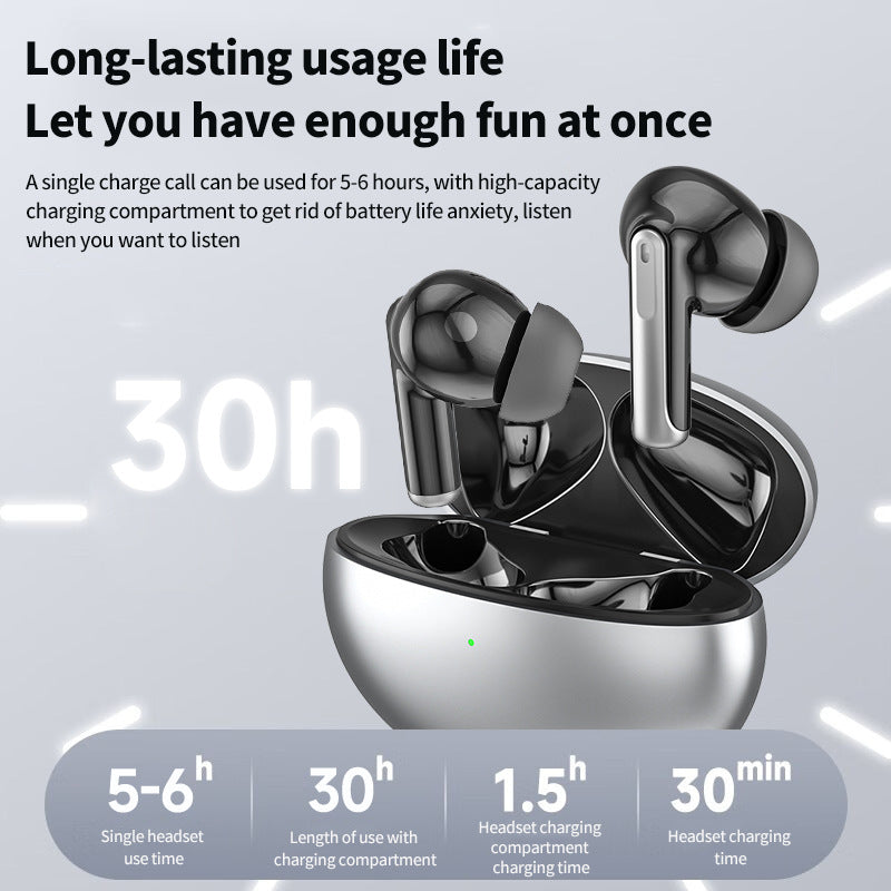 Bluetooth 5.3 earphones ANC+ENC noise cancelling In-ear TWS
