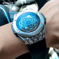 RUIMAS Luxury Quartz Men Watch Leather Strap Relogios Masculino 533G