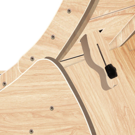 Roue d'exercice pour chats d'intérieur, tapis de course pour chat avec piste moquettée 94 cm - Bois naturel