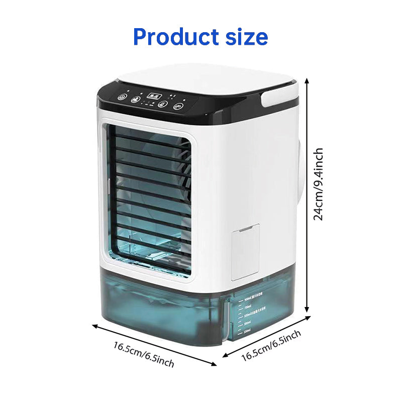Portable Mini Air Cooler 3-speed Humidifier 900ML