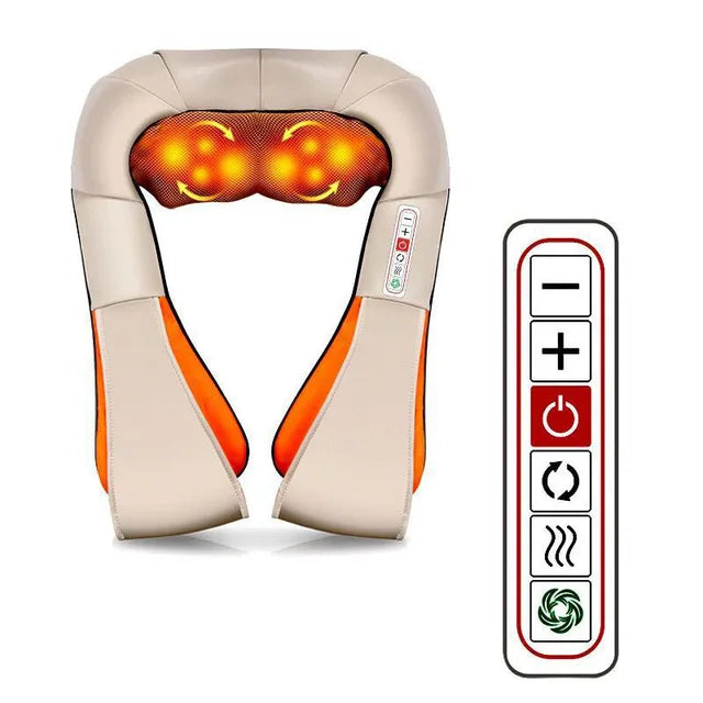 Masseur électrique de corps, nuque et épaules Shiatsu en forme de U
