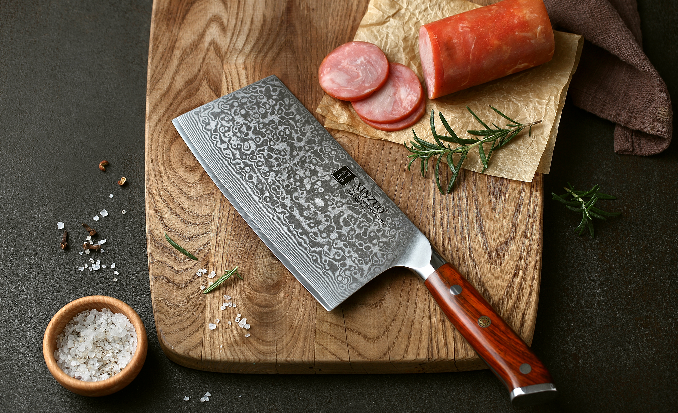 Santoku Kitchen Knife Sets vg10 Core Damascus Steel Chef Xinzuo