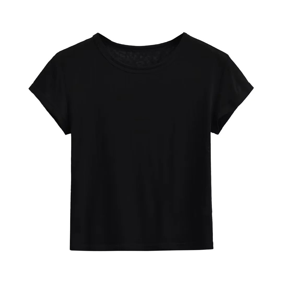 Shirt blanc léger manches courtes, épaules découvertes