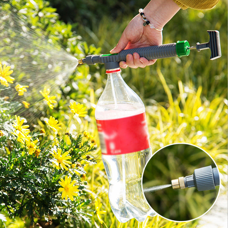 Buse d'arrosage réglable pour bouteille de boisson – Embout de pulvérisation sous pression pour arrosoir, outil de jardinage