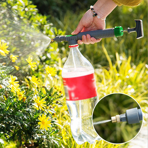 Adjustable Beverage Bottle Spray Watering Nozzle Watering Can Pressure Atomizing Nozzle Gardening Tools
