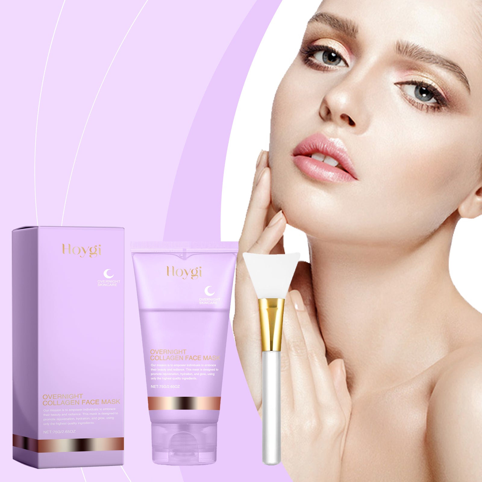 Masque facial au collagène à étirer – Hydratant et raffermissant pour la peau