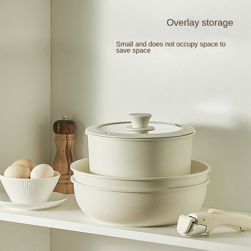 Detachable silicone cookware set