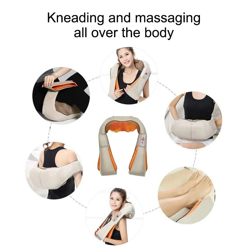 Electrical Shiatsu U Shape Shawl Back Neck Shoulder Body Massager