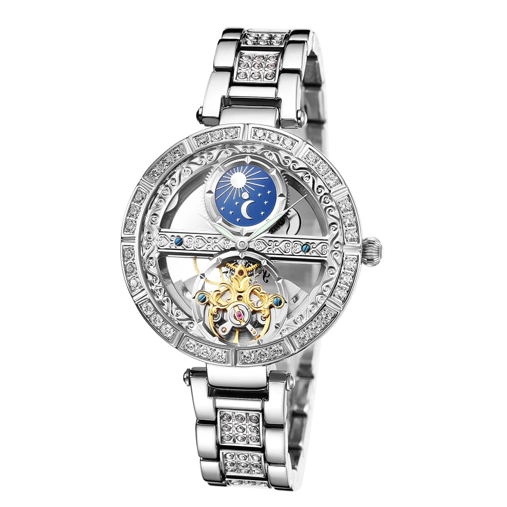 Montre Femme Horloge Luxe Mode Mécanique