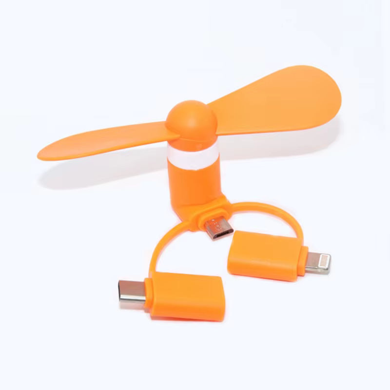 Portable Mini Fan Micro USB C Android + iPhone 5 6 6S 7 Plus 8