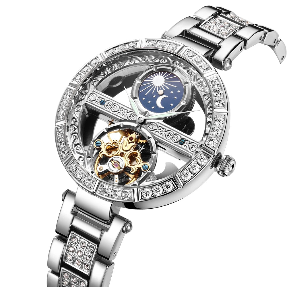 Montre Femme Horloge Luxe Mode Mécanique