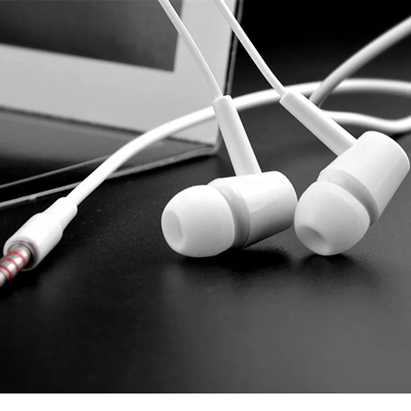 Écouteurs filaires 3,5 mm avec microphone, contrôle du volume
