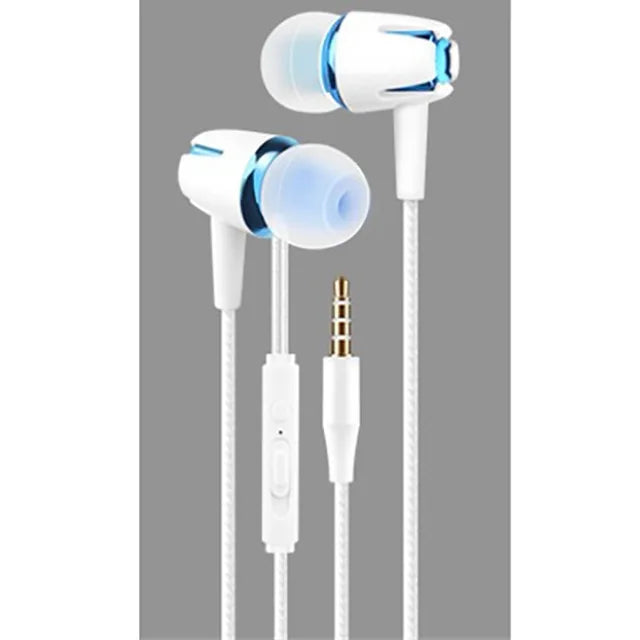 Casque filaire lumineux – Prise 3,5 mm avec microphone, contrôle volume et basse