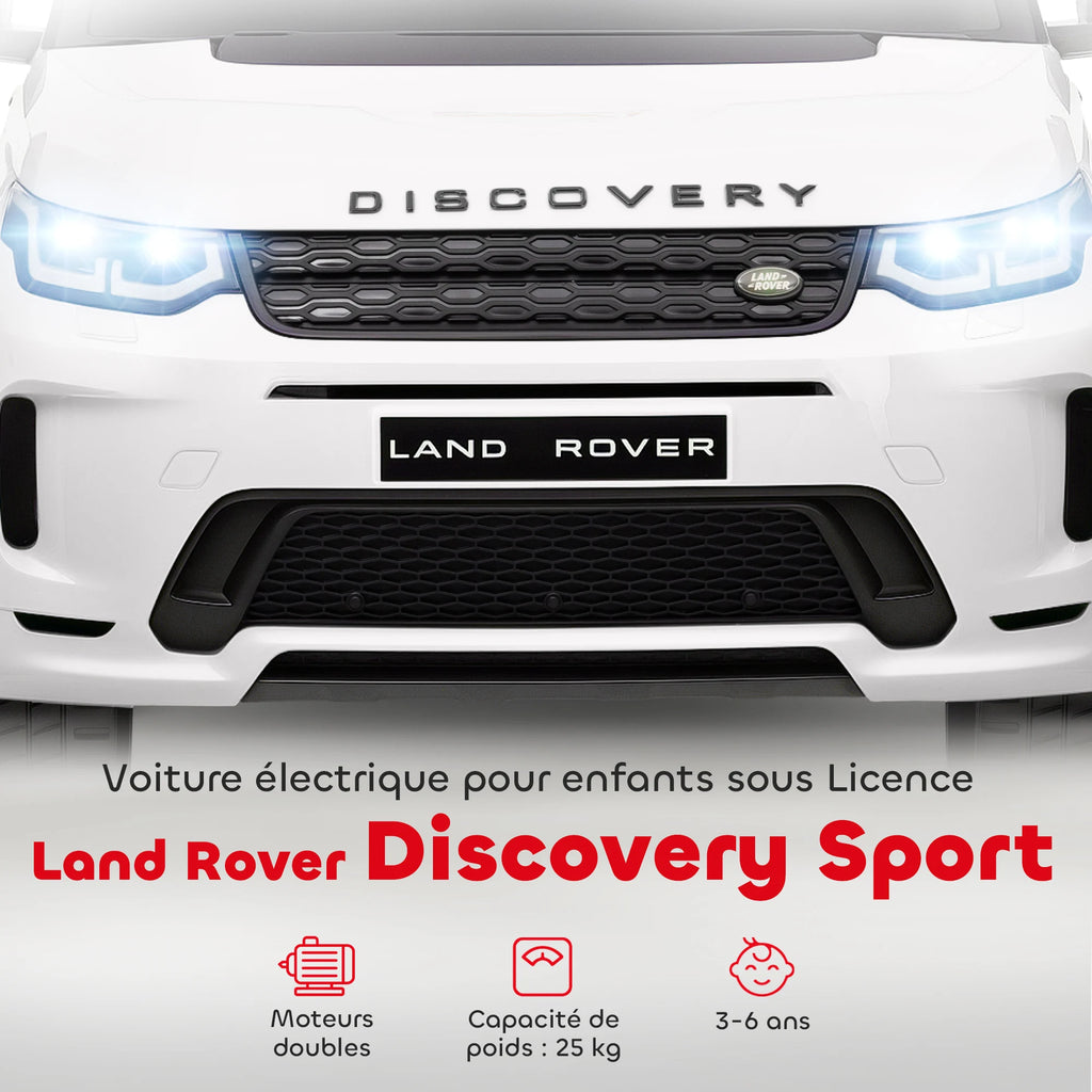 Voiture électrique enfant AIYAPLAY – Land Rover sous licence, Sport, véhicule électrique 12 V avec télécommande 2,4G et lumières