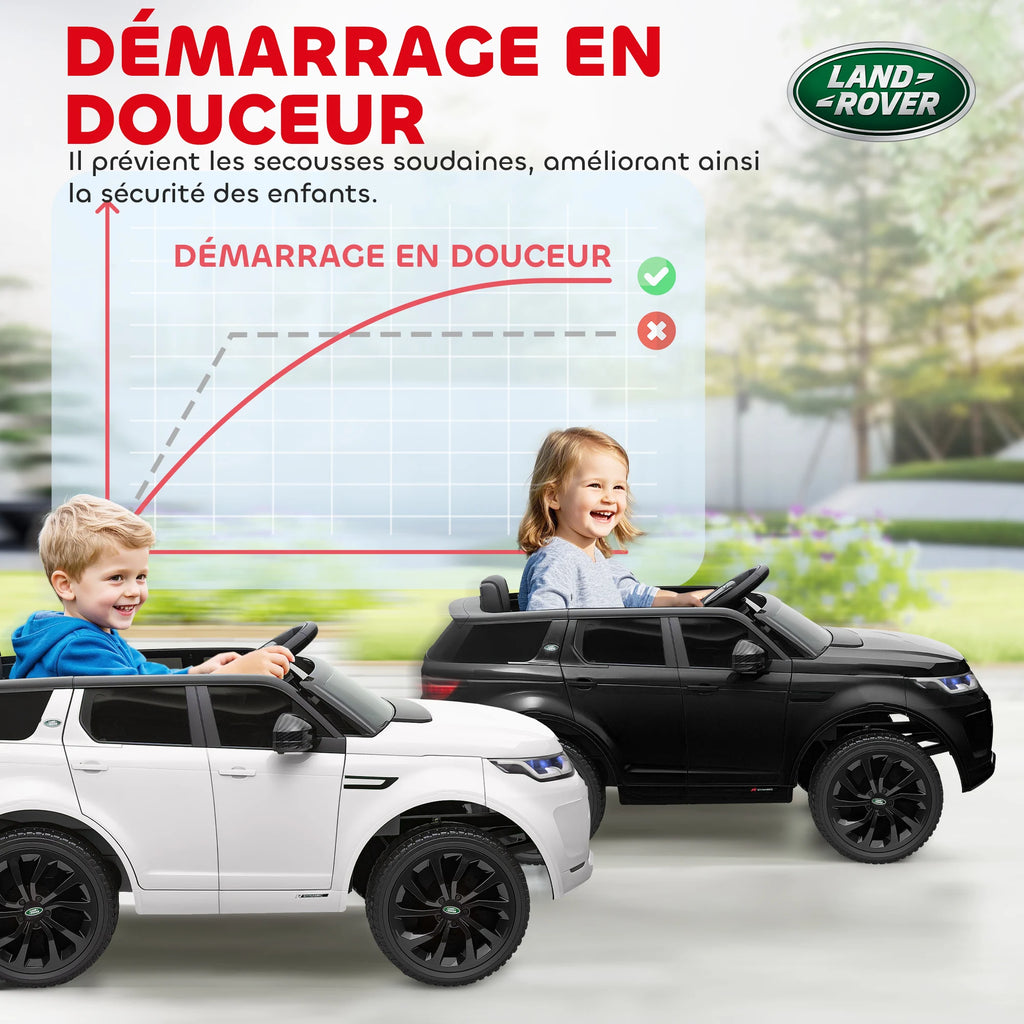 Voiture électrique enfant AIYAPLAY – Land Rover sous licence, Sport, véhicule électrique 12 V avec télécommande 2,4G et lumières