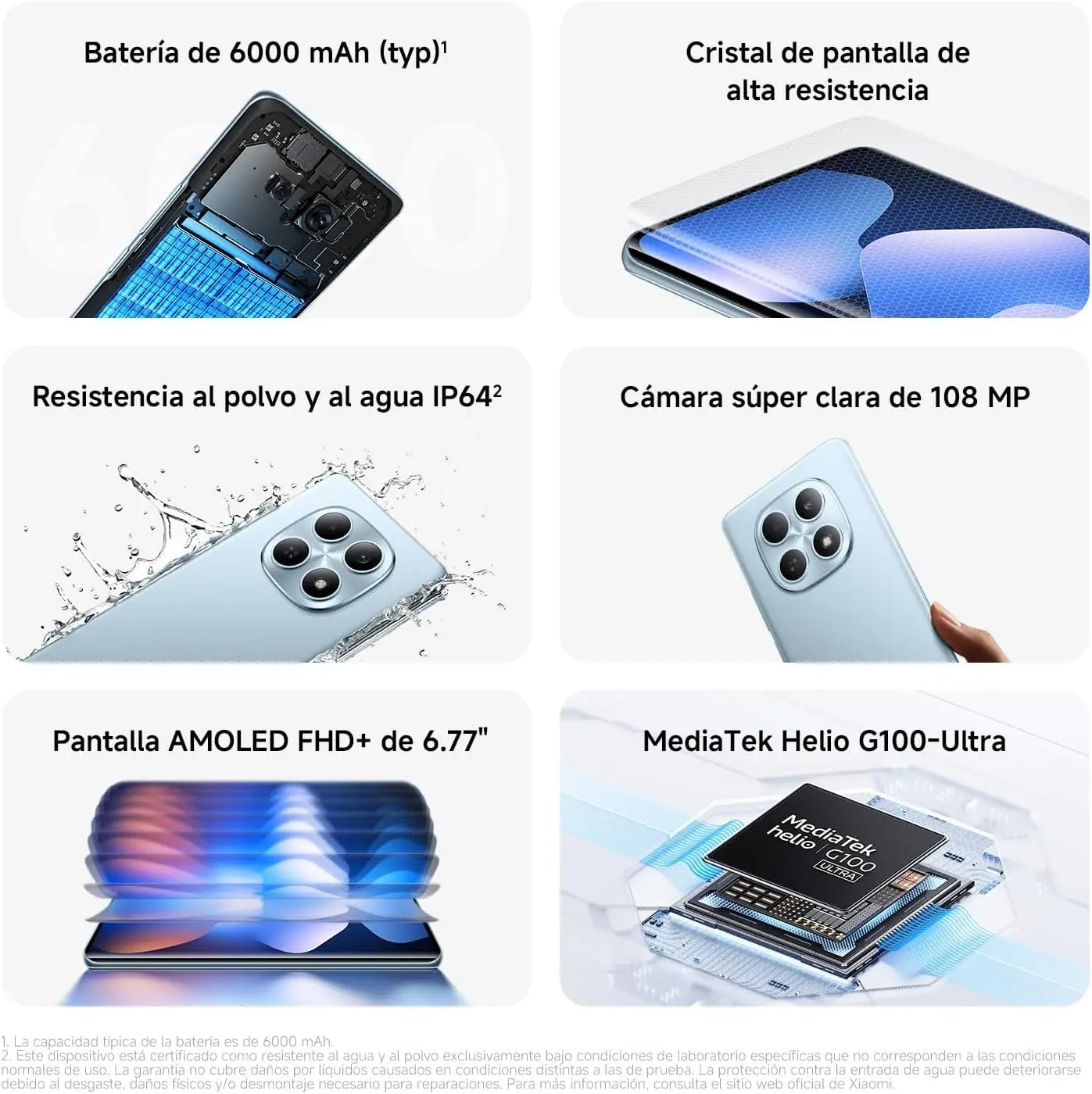 Xiaomi Redmi Note 15 6GB 128GB 8GB 256GB 6.77" AMOLED Display 108MP Camera 6000mAh Battery