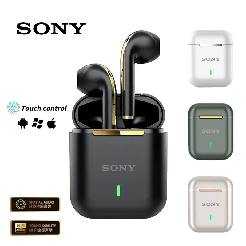 Original Sony J18 TWS Wireless Earphones Bluetooth Ture Sport Headphones HiFI Stereo Game Waterproof Headset With Mic