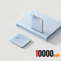Lenovo 500000mAh Thin Mini Power Bank Large Capacity Super Fast Charging External Battery Built-in 4 Cables for IPhone and Android