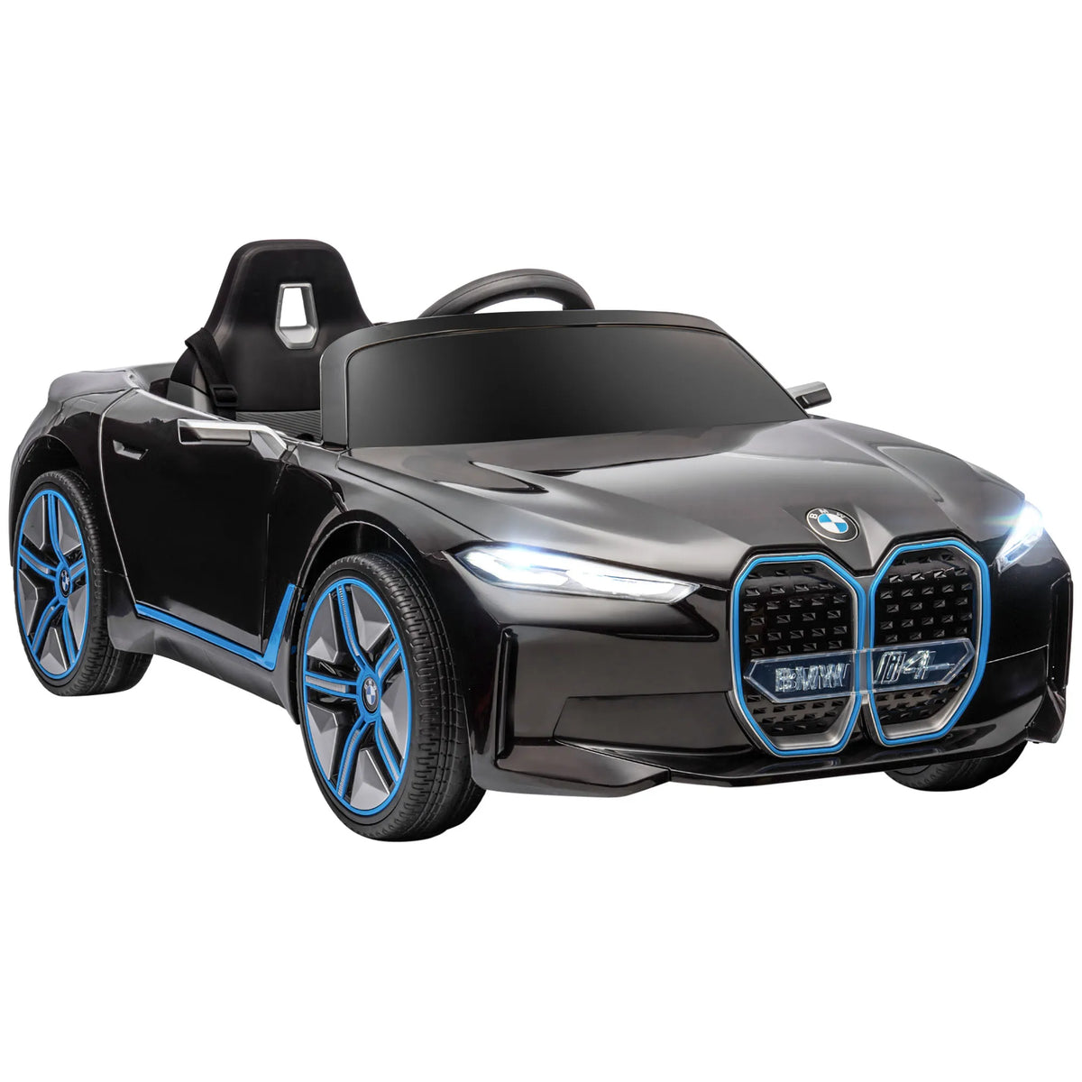 Voiture électrique enfant Homcom – Pour enfants de 37 à 72 mois, avec musique MP3, 115 × 67 × 45 cm, noir