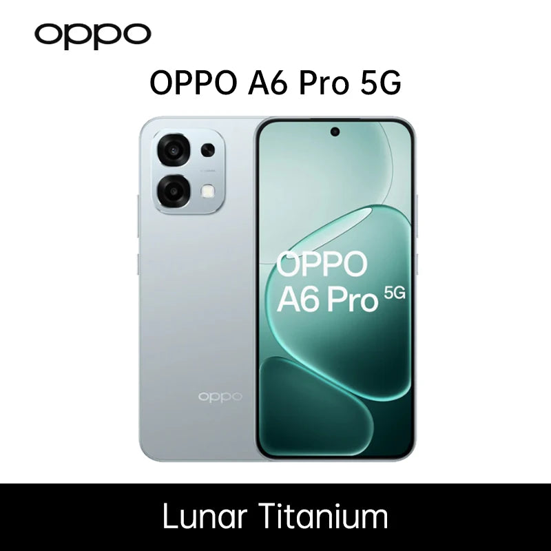 OPPO A6 Pro 5G EU version Smartphone 8GB+256GB, 6500mAh, MTk Dimensity 6300, AMOLED, 50MP AI Main Camera IP69