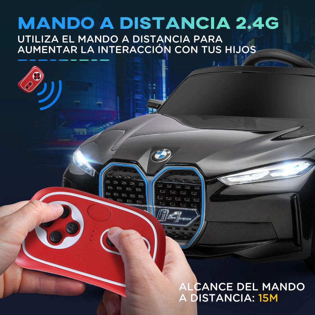 Voiture électrique enfant Homcom – Pour enfants de 37 à 72 mois, avec musique MP3, 115 × 67 × 45 cm, noir