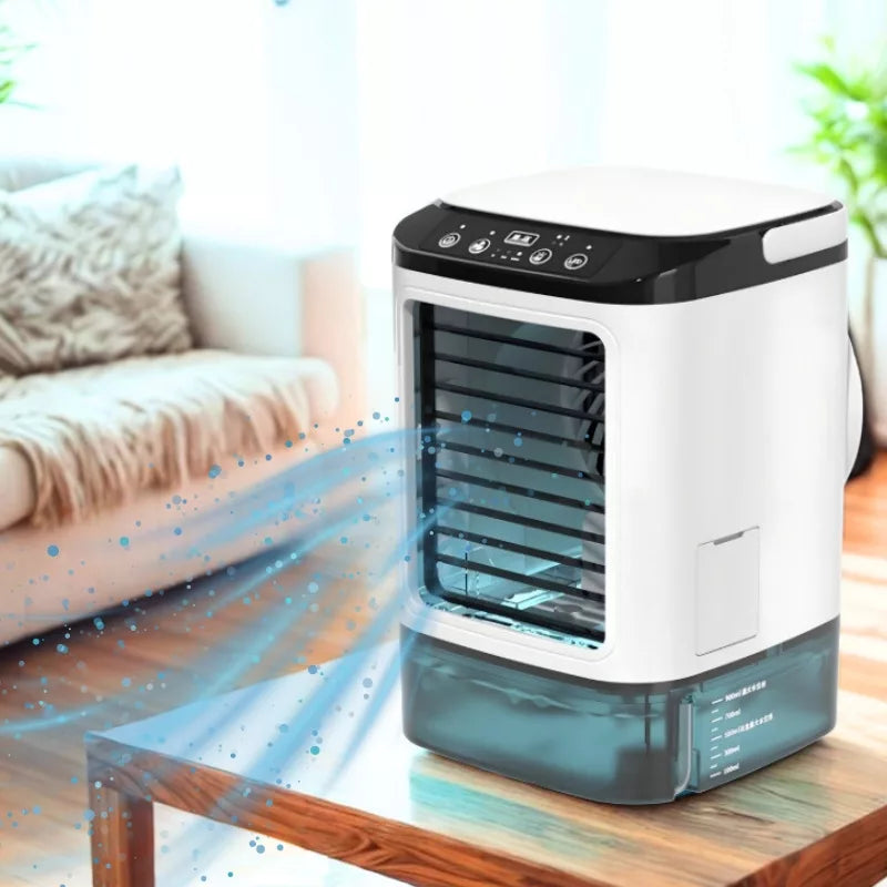 Portable Mini Air Cooler 3-speed Humidifier 900ML