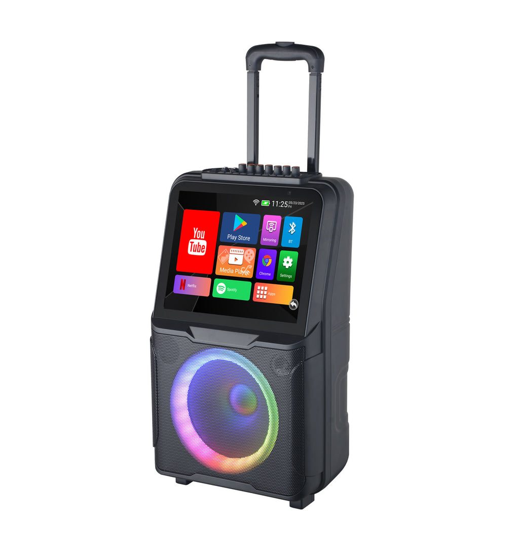 Enceinte Bluetooth multimédia avec écran, Karaoké, rechargeable, 40W RMS, 7200mAh - CSN1703