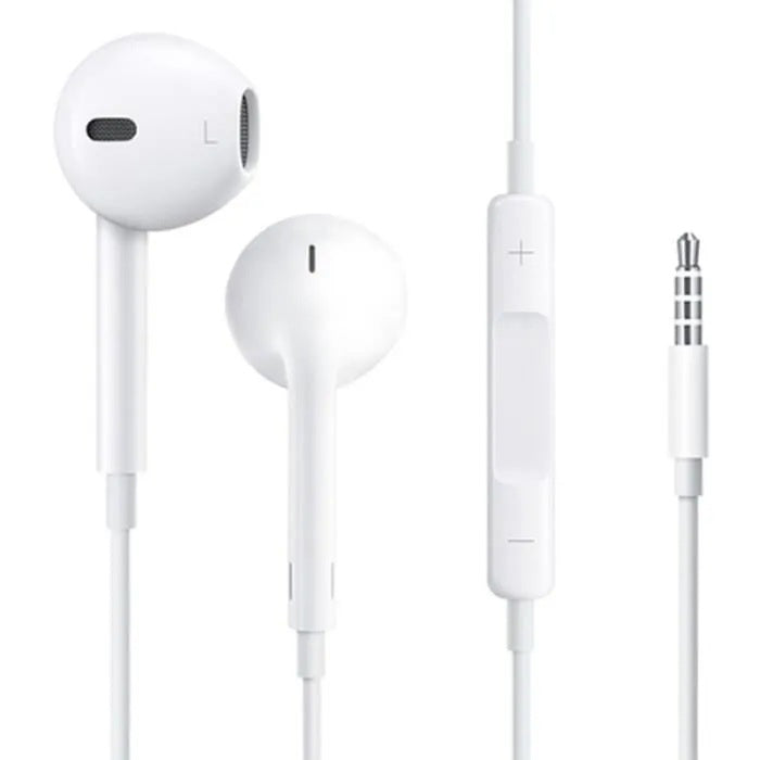 Écouteur filaire stéréo avec télécommande et microphone – Prise 3,5 mm pour iPhone