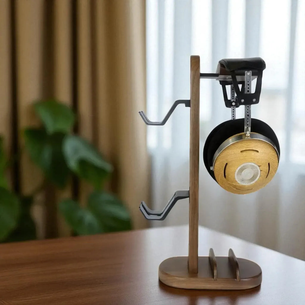 Walnut Solid Wood Headphone Stand