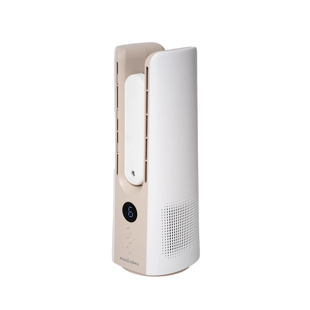 Portable Tower Fan – 6 Speeds, Mist spray